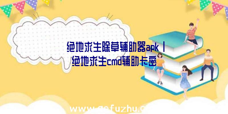 「绝地求生除草辅助器apk」|绝地求生cmd辅助卡密